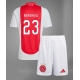 Ajax Steven Berghuis #23 Kotipaita Lapsille 2024-25 Lyhythihainen (+ Lyhyet housut)