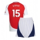 Arsenal Jakub Kiwior #15 Kotipaita Lapsille 2024-25 Lyhythihainen (+ Lyhyet housut)