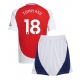 Arsenal Takehiro Tomiyasu #18 Kotipaita Lapsille 2024-25 Lyhythihainen (+ Lyhyet housut)