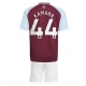 Aston Villa Boubacar Kamara #44 Kotipaita Lapsille 2024-25 Lyhythihainen (+ Lyhyet housut)