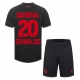 Bayer Leverkusen Alejandro Grimaldo #20 Kotipaita Lapsille 2023-24 Lyhythihainen (+ Lyhyet housut)