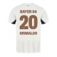 Bayer Leverkusen Alejandro Grimaldo #20 Vieraspaita 2024-25 Lyhythihainen