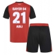 Bayer Leverkusen Amine Adli #21 Kotipaita Lapsille 2024-25 Lyhythihainen (+ Lyhyet housut)