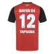 Bayer Leverkusen Edmond Tapsoba #12 Kotipaita 2024-25 Lyhythihainen