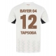 Bayer Leverkusen Edmond Tapsoba #12 Vieraspaita 2024-25 Lyhythihainen