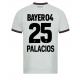 Bayer Leverkusen Exequiel Palacios #25 Vieraspaita 2023-24 Lyhythihainen