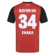 Bayer Leverkusen Granit Xhaka #34 Kotipaita 2024-25 Lyhythihainen