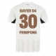 Bayer Leverkusen Jeremie Frimpong #30 Vieraspaita 2024-25 Lyhythihainen