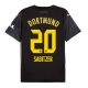 Borussia Dortmund Marcel Sabitzer #20 Vieraspaita 2024-25 Lyhythihainen