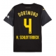 Borussia Dortmund Nico Schlotterbeck #4 Vieraspaita 2024-25 Lyhythihainen