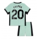 Chelsea Cole Palmer #20 Kolmaspaita Lapsille 2023-24 Lyhythihainen (+ Lyhyet housut)