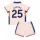 Chelsea Moises Caicedo #25 Vieraspaita Lapsille 2024-25 Lyhythihainen (+ Lyhyet housut)