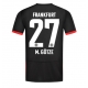 Eintracht Frankfurt Mario Gotze #27 Vieraspaita 2024-25 Lyhythihainen