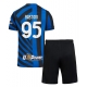 Inter Milan Alessandro Bastoni #95 Kotipaita Lapsille 2024-25 Lyhythihainen (+ Lyhyet housut)