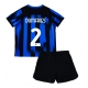 Inter Milan Denzel Dumfries #2 Kotipaita Lapsille 2023-24 Lyhythihainen (+ Lyhyet housut)