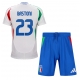 Italia Alessandro Bastoni #23 Vieraspaita Lapsille EM-Kisat 2024 Lyhythihainen (+ Lyhyet housut)