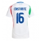 Italia Bryan Cristante #16 Vieraspaita Naisten EM-Kisat 2024 Lyhythihainen