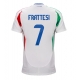 Italia Davide Frattesi #7 Vieraspaita EM-Kisat 2024 Lyhythihainen