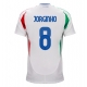 Italia Jorginho Frello #8 Vieraspaita EM-Kisat 2024 Lyhythihainen