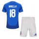 Italia Nicolo Barella #18 Kotipaita Lapsille EM-Kisat 2024 Lyhythihainen (+ Lyhyet housut)