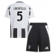 Juventus Manuel Locatelli #5 Kotipaita Lapsille 2024-25 Lyhythihainen (+ Lyhyet housut)