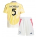 Juventus Manuel Locatelli #5 Vieraspaita Lapsille 2024-25 Lyhythihainen (+ Lyhyet housut)