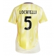 Juventus Manuel Locatelli #5 Vieraspaita Naisten 2024-25 Lyhythihainen