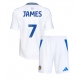 Leeds United Daniel James #7 Kotipaita Lapsille 2024-25 Lyhythihainen (+ Lyhyet housut)