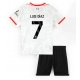 Liverpool Luis Diaz #7 Kolmaspaita Lapsille 2024-25 Lyhythihainen (+ Lyhyet housut)