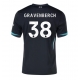 Liverpool Ryan Gravenberch #38 Vieraspaita 2024-25 Lyhythihainen