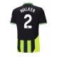 Manchester City Kyle Walker #2 Vieraspaita 2024-25 Lyhythihainen