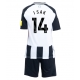 Newcastle United Alexander Isak #14 Kotipaita Lapsille 2024-25 Lyhythihainen (+ Lyhyet housut)