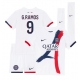 Paris Saint-Germain Goncalo Ramos #9 Vieraspaita Lapsille 2024-25 Lyhythihainen (+ Lyhyet housut)