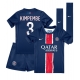 Paris Saint-Germain Presnel Kimpembe #3 Kotipaita Lapsille 2024-25 Lyhythihainen (+ Lyhyet housut)