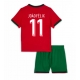 Portugali Joao Felix #11 Kotipaita Lapsille EM-Kisat 2024 Lyhythihainen (+ Lyhyet housut)