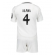 Real Madrid David Alaba #4 Kotipaita Lapsille 2024-25 Lyhythihainen (+ Lyhyet housut)