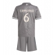 Real Madrid Eduardo Camavinga #6 Kolmaspaita Lapsille 2024-25 Lyhythihainen (+ Lyhyet housut)