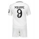 Real Madrid Kylian Mbappe #9 Kotipaita Lapsille 2024-25 Lyhythihainen (+ Lyhyet housut)